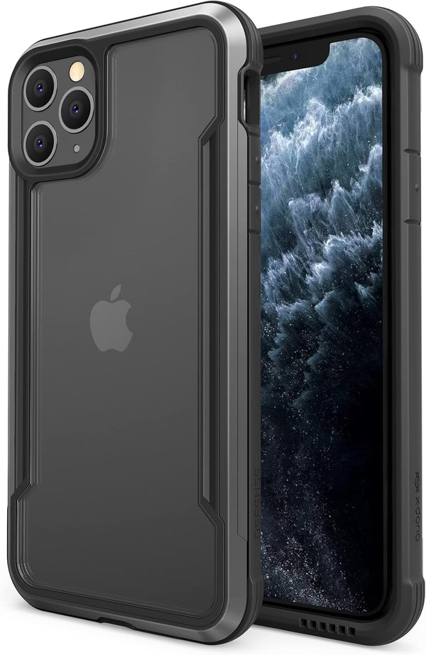 Raptic Shield for iPhone 11 Pro Max Case - Shockproof Protective Clear Case, Military 10ft Drop Tested, Black