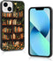 Odhtst Aesthetic Floral Bookshelf Book Phone Case Compatible with iPhone 13/14 Case 6.1
