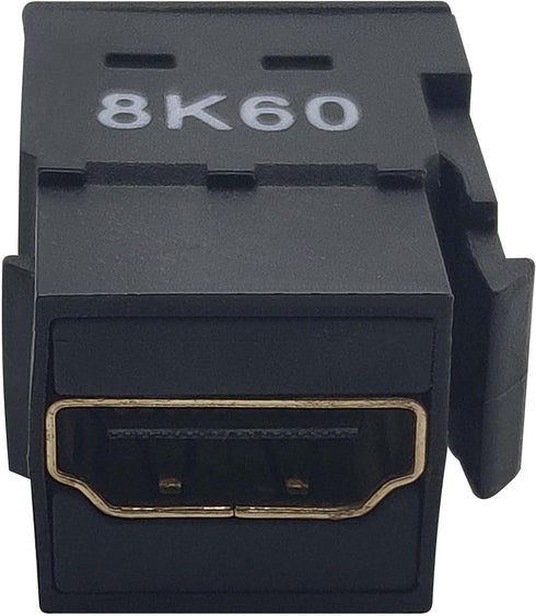 Tripp Lite HDMI Keystone Coupler (F/F), 8k Video @ 60Hz (4:4:4), HDCP 2.2, Black, (P164-000-KPBK8K)