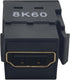 Tripp Lite HDMI Keystone Coupler (F/F), 8k Video @ 60Hz (4:4:4), HDCP 2.2, Black, (P164-000-KPBK8K)