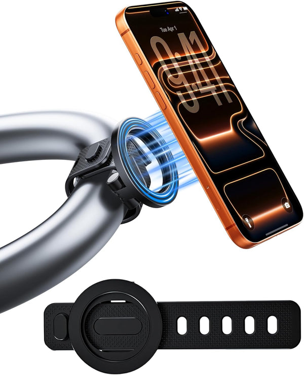 scenein Magnetic Phone Holder for Gym, Bike Handlebar, Treadmill, Golf Cart, Stroller &
