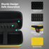 Bright Yellow Hard Shell Electronic Organizer Carrying Case, Large Storage for Hard Drive, Phone, Power Bank - Zipper