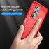 M MAIKZI Samsung Galaxy A23 Case, Red Brushed TPU, with HD Screen Protector