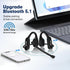 Bluetooth Phone Headset Wireless with Noise Cancelling Microphone, Open Ear Air Conduction Headphones with Mic for