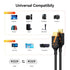 4K 10 5-Pack, 18Gbps 2.0 4K@60Hz, 2K@240Hz, HDCP2.2, 3D PS5/4/3, HDMI Cables FT High Speed HDMI Cord for Gaming, ARC