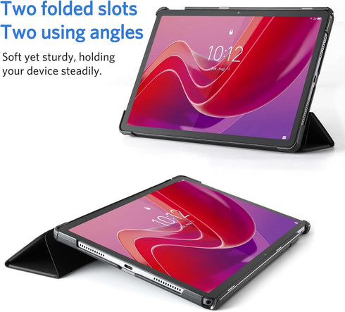 CoBak Waterproof PU Leather Case for Lenovo Tab M11, 11'' Tablet Cover with Auto Wake/Sleep, Slim Stand Hard Back Shell