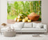 CHNYWORK 10ftx8ft Fresh Sugar Cane Backdrop Brown Sugar with Fresh Sugar Cane on Wooden Table with Sugar Cane