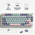 Thyrnovyn 126 Set, 60% 65% 75% 100% Keys PBT Double Shot Keycaps, Macaron Pastel Cute Keycap Pink Blue Dreamy Cherry