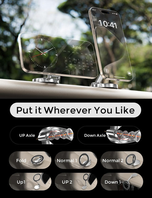 for Magsafe Car Mount, 360° Rotation Strong Magnet Phone Holder for Car, Hands-free Car Holder for iPhone 15 14 13 12