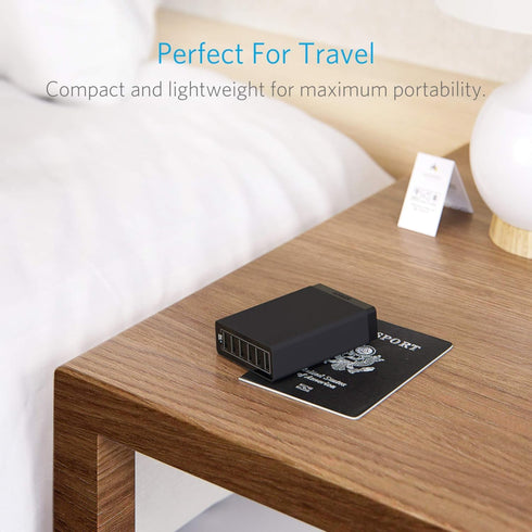 Anker 60W 6 Port Charging Station, PowerPort 6 Multi USB Charger for iPhone 15/Pro/Max, iPad, Galaxy & More