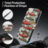 ZHANLEI 15, Salmon Printed Phone Wallet Case for iPhone PU Leather Flip Phone Cases Cover with Card Slots and Wrist