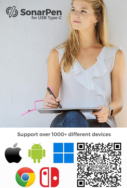 Pressure Sensitive Smart Stylus Pen with Palm Rejection, Battery-Less, Compatible with Apple iPhone/iPad/Android