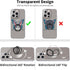 TACOMEGE Transparent Clear Phone Ring Grips Holder Kickstand, Finger Ring Stand for Cell Phone Tablet Case Accessories