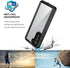 Waterproof Case for Galaxy S21 Fe 5G, Shockproof Dirtproof Snowproof Rugged Clear Cover for Snorkeling (Black)