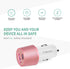 Dual USB Car Charger Adapter - Cluvox 20W Fast Charge Compatible for iPhone 15 Pro Max/Plus/14/13/12 and More
