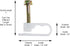 THE CIMPLE CO Dual Coaxial Cable Clips, Cat6 Electrical Wire Clip, 1/2 in Screw Clip and Fastener, White (10 Pieces)