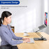 BESIGN LSX7 360 10-15.6" Laptop Stand with Rotating Base, Ergonomic Adjustable Notebook Riser, Foldable Computer Holder