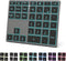LINKEET Tri-Mode Aluminum Numpad 7-Color LED Backlit, BT5.0/USB/2.4G Wireless Rechargeable Number Pad 35-Key
