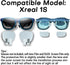 1S (2 Sets) (2 Lens Film and OLED Screen Protector for Xreal AR Glasses, TPU Soft Protective Films Full Kit Pairs)