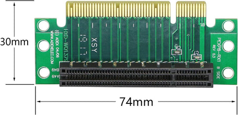 SinLoon PCI-Express 8X Riser Card 90-Degree Adapter Card, PCI-E 8X Extender Extension Card for 1U, Small Computer and