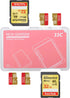 JJC JJC-SDMSD6RD Memory Card Case for 4X Micro SD + 2X SD Cards in Red