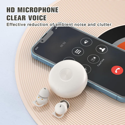 Sleeping Ear Buds for Side Sleepers, Noise Cancelling Sleep Headphones, Invisible Mini Micro Earbuds Wireless Bluetooth