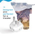 Ceptics South Africa Travel Adapter - 5 Input with QC 3.1A Dual USB and USB-C, USA to Type M Countries, White