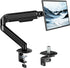 monTEK Single Monitor Arm Mount for 17-32 Inch Screens, Heavy Duty Steel Mechanical