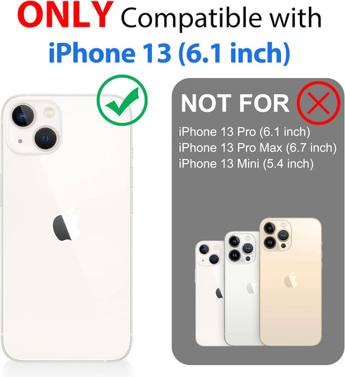 SPORTLINK Waterproof Case for iPhone 13, Shockproof Dustproof 13 Phone Case with Built-in Clear Screen Protector, Full Body Heavy Duty Sealed Protective Cover for iPhone 13 6.1 Inch
