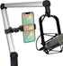 Phone Holder Clamp Mount for Treadmill/Spin Bike/Baby Stroller, Compatible with 3.5~7.5" Smartphones, 360° Adjustable