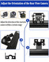 Aootf Universal Car Rear View Camera Kit, Black License Plate Frame and Backup Camera Holder for Dash Cam