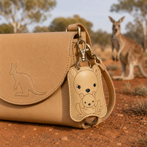 Generic Kangaroo Hand Sanitizer Holder Key Fob