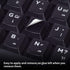 CaseBuy 2PCS Thai Keyboard Stickers, Thai-English Keyboard Letters Replacement Sticker White Font on Black Background