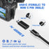 USB C Adapter 4-Pack, 2*C Female to Micro USB Male, 2*USB C to Mini 5-Pin USB Male, Compatible with GoPro, Galaxy
