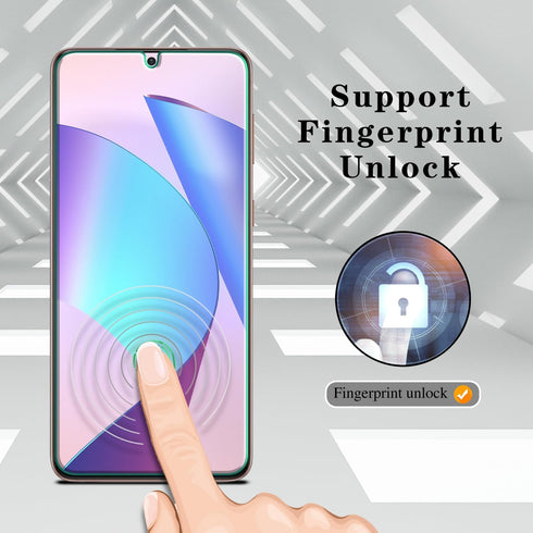 Pokolan Screen Protector for Samsung Galaxy S21 5G - 3-Pack, 6.2-inch Tempered Glass, Fingerprint Reader, Bubble Free