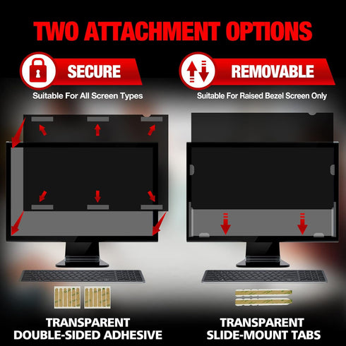 Izmapaic 27 Inch 16:9 23 9/16" 13 1/4" (598mm 337mm) 27" 16:10) Computer Privacy Screen Filter for Widescreen Monitor