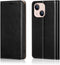 Belemay Case Compatible with iPhone 15 Wallet Case-Genuine Leather-RFID Blocking Card Holders-Shockproof TPU