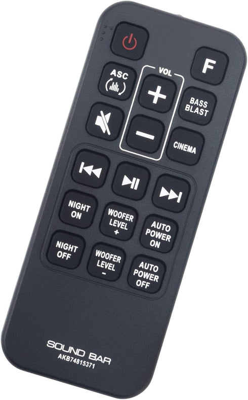 AKB74815371 Replacement Remote Control for LG Sound Bar SJ4, SPH4B-W, SL3D, SK4D, SJ3, SPJ4B-W