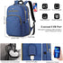 YAMTION 15.6 Inch Laptop Backpack for Women, USB Backpack for Business Work Office, Dark Blue