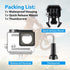 HONGDAK Waterproof Housing Case for GoPro Hero 4/3/3+, 60M Underwater Protective Dive Housing Shell with Accessories