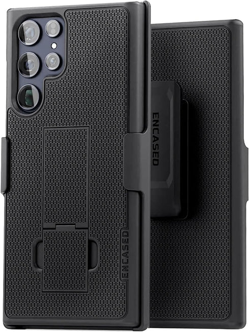DuraClip Designed for Samsung Galaxy S22 Ultra Slim Phone Case with Holster, Belt Clip Case
