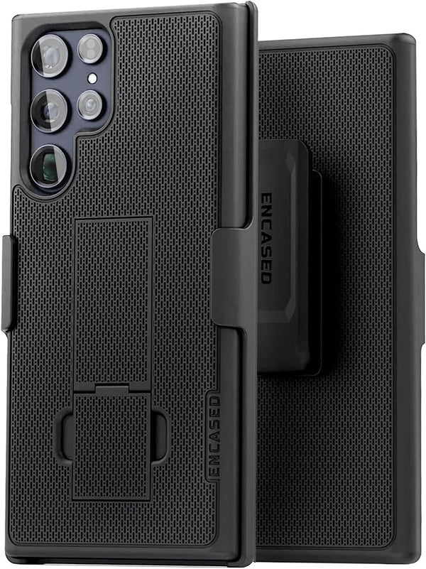 DuraClip Designed for Samsung Galaxy S22 Ultra Slim Phone Case with Holster, Belt Clip Case