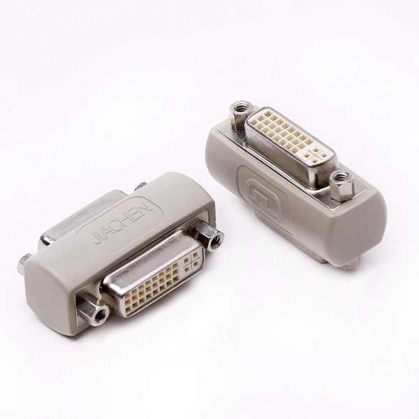 Arnorin DVI Coupler Female to Female Gender Changer Bulkhead Mount Adapter, 2 Pack