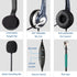 Callez Wired Telephone Headset Mono, Call Center RJ9 with Noise Canceling Mic for ShoreTel, Plantronics, Polycom