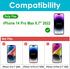 ProCase 2 Pack Privacy Screen Protector for iPhone 14 Pro Max 2022, 9H Anti Spy Dark Tempered Glass, Case Friendly,