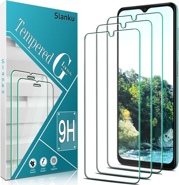 Slanku Tempered Glass Screen Protector for Samsung Galaxy A13 5G - 3 Pack, Anti-Scratch, Bubbles Free, Easy Install