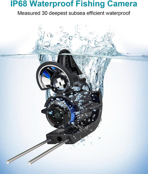 220 4.3" 5000mAh 65ft (65FT) FourQ Underwater Fishing Camera, Ultra-Wide Angle Video Fish Finder with HD LCD Monitor