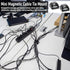 Ribbonlic 25 Sets Mini Magnetic Cable Tie Mount Magnetic Zip Tie Mount Base Multipurpose Wire Cable Holder Wire Clips