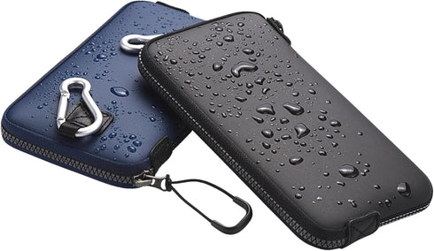 OneJoy Neoprene Phone Pouch, Lightweight Protective Cellphone Sleeve with Large Zipper Opening, Navy