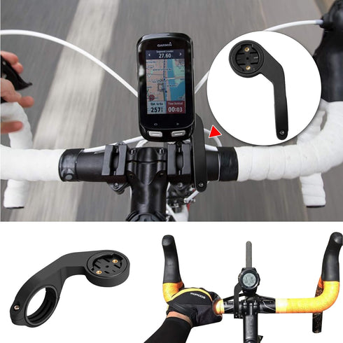 Out-Front Bike Mount Bicycle Extended Mount with Carbon Finish Compatible with Garmin Edge Models